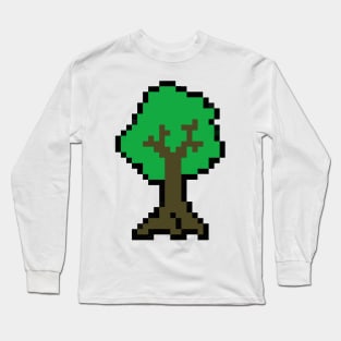 Pixel Tree Long Sleeve T-Shirt